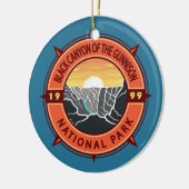 Black Canyon des Gunnison National Park Compass Keramik Ornament (Links)