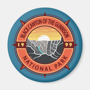 Black Canyon des Gunnison National Park Compass Magnet