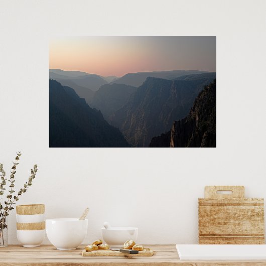 Black Canyon Morning Poster (Küche)