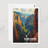 Black Canyon National Park Colorado USA Postkarte (Vorne/Hinten)