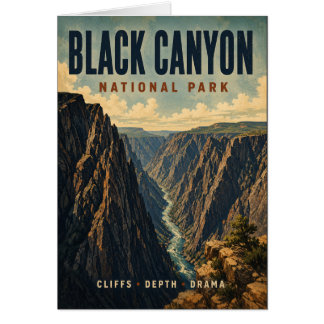 Black Canyon Nationalpark im Stil eines Vintage-Po