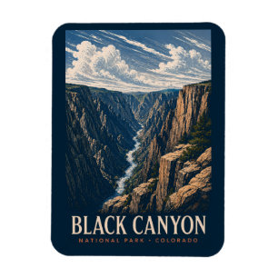 Black Canyon of the Gunnison National Park Modern Magnet