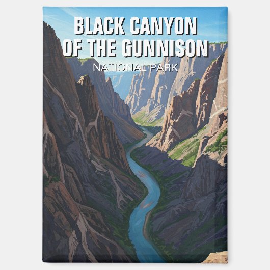Black Canyon of the Gunnison National Park Travel Magnet (Vorderseite)