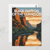 Black Canyon of the Gunnison National Park Travel Postkarte (Vorne/Hinten)