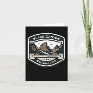 Black Canyon The Gunnison National Park Logo St. Karte