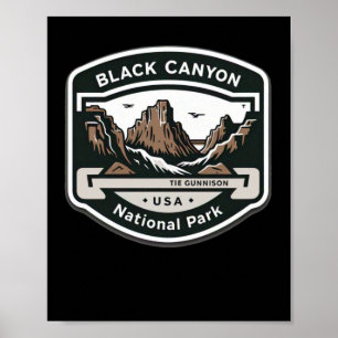 Black Canyon The Gunnison National Park Logo St. Poster