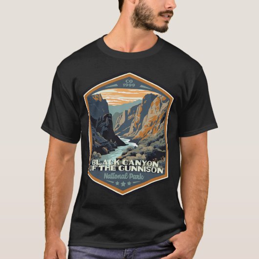 Black Canyon The Gunnison National Park Wpa T-Shirt (Vorderseite)
