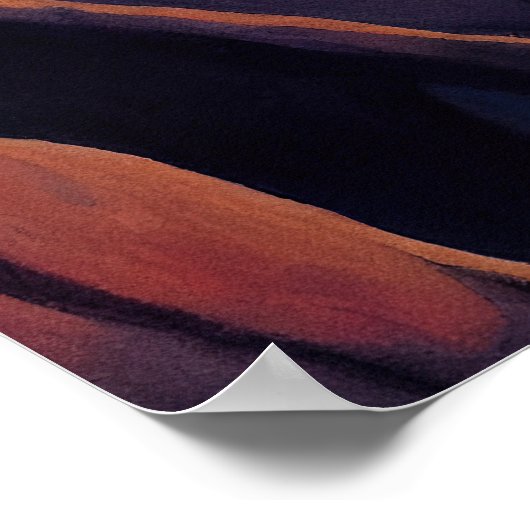 Black Canyon Watercolor Poster (Ecke)