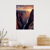 Black Canyon Watercolor Poster (Küche)