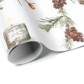 Black Cap Chickadee Birds Weihnachtsgebäck Party Geschenkpapier (Rolleneckpunkt)