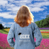 Black Cap-Klasse mit 20XX Abschluss Jeansjacke