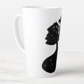 Black Cape Art Nouveau Milchtasse (Linke Ecke)