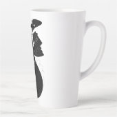 Black Cape Art Nouveau Milchtasse (Rechts)