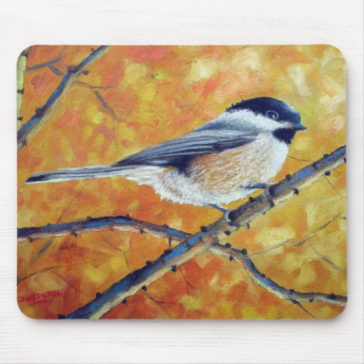 BLACK-CAPPED CHICKADEE MOUSEPAD (Vorne)