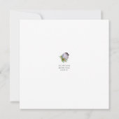 Black Capped Chickadee Watercolour Karte (Rückseite)