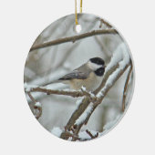 Black Capped Chickadee Weihnachtsschmuck (Links)