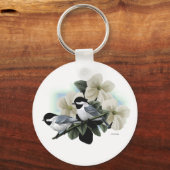 Black Capped Chickadees Schlüsselanhänger (Vorderseite)