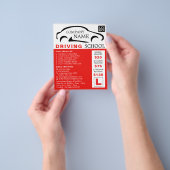 Black Car Logo, Driving School, Instructor Advert Flyer (Gruppe)