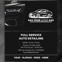 Black Car Service Auto Minimalistische Einfache Be Visitenkarte