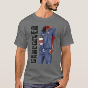 Black Caregiver Afro Liebe Melanin T-Shirt
