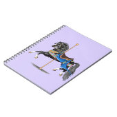 Black Carousel Pferd Notizblock (Linke Seite)