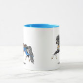 Black Carousel Pferd Tasse (Zentrum)