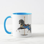 Black Carousel Pferd Tasse (Links)