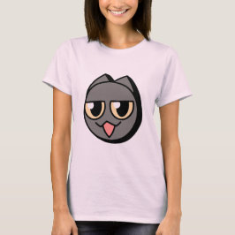 Black Cartoon Cat T-Shirt