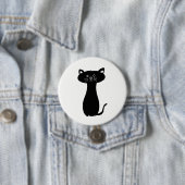 Black Cartoon Kitty Button (Beispiel)