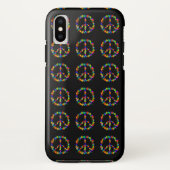 Black Case mit Peace Symbol iPhone 7 (Rückseite)