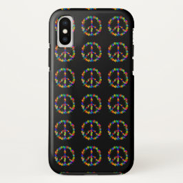 Black Case mit Peace Symbol iPhone 7