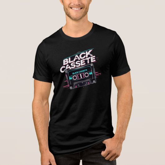'Black Cassette' Tri-Blend Shirt (Vorderseite)