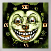Black Cat 13 Clock Halloween Poster (Vorne)