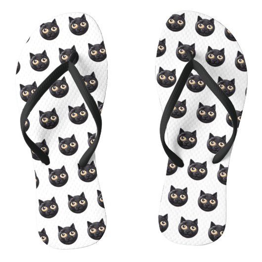 Black Cat 3D Inspiriert Badesandalen (Fußbett)