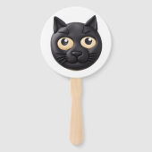 Black Cat 3D Inspiriert Fächer (Rückseite)