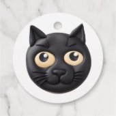 Black Cat 3D Inspiriert Geschenkanhänger (Rückseite)