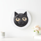 Black Cat 3D Inspiriert Große Wanduhr (Zuhause)