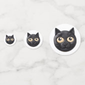 Black Cat 3D Inspiriert Konfetti (Vorderseiten)
