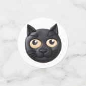 Black Cat 3D Inspiriert Konfetti (Klein Vorderseite)