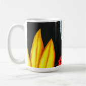 Black Cat 510 ladybug-gelbe Blume Kaffeetasse (Links)