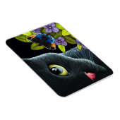 Black Cat 557 Blauer Schmetterling Blume Magnet (Rechte Seite)