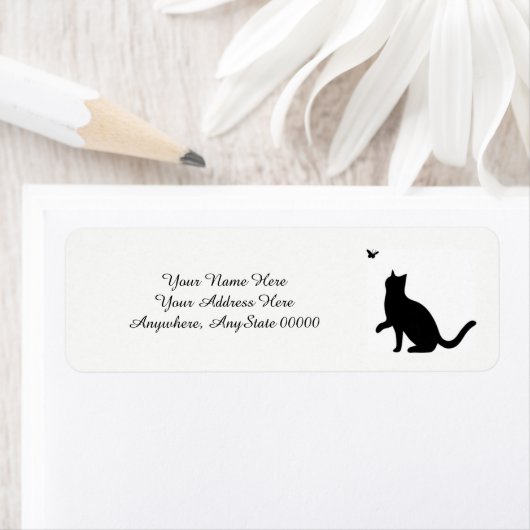 Black Cat Address Labels (Insitu)
