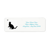 Black Cat Address Labels (Vorne)