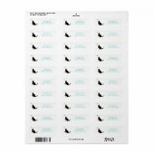 Black Cat Address Labels (Vorne)