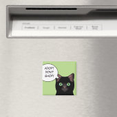 Black Cat Adoptier Don't Shop Shelter Magnet (In Situ (Geschirrspüler))