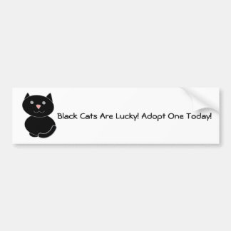 Black Cat Adoption Autoaufkleber