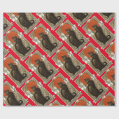 Black Cat, Alexandre Steinlen Geschenkpapier (Flach)