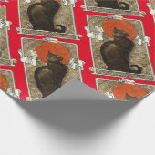 Black Cat, Alexandre Steinlen Geschenkpapier (Ecke)