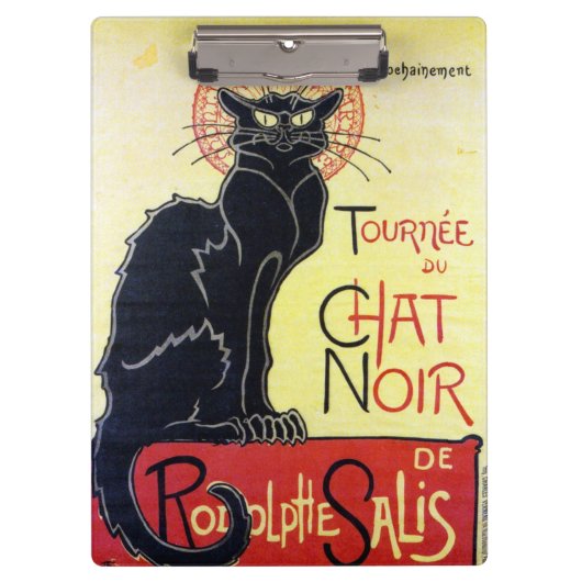 Black Cat, Alexandre Steinlen Klemmbrett (Vorderseite)