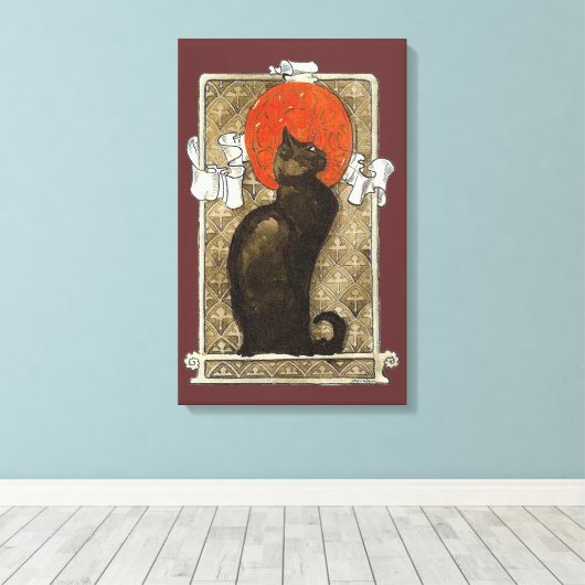 Black Cat, Alexandre Steinlen Leinwanddruck (Insitu (Holzboden))